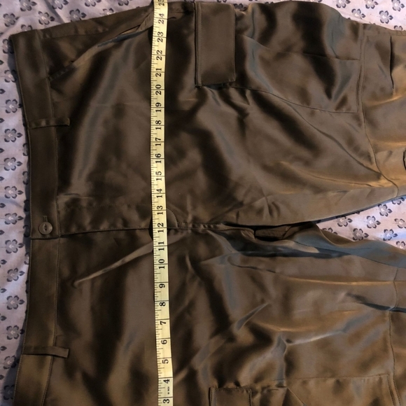 Plus Size Satin Cargo Pants - Picture 10 of 12
